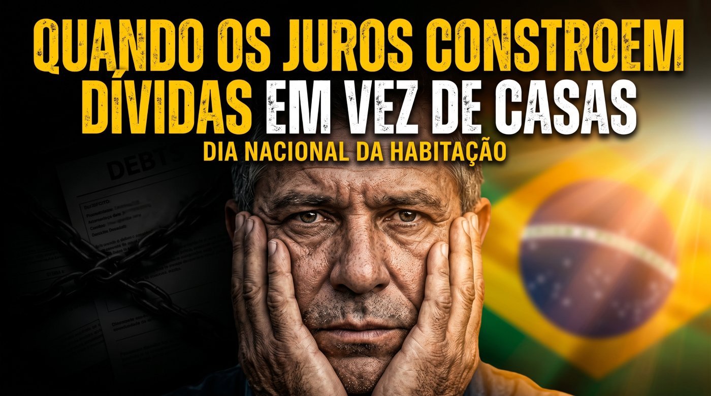 “Quando os juros constroem dívidas em vez de casas” - Editorial 21/08/2026